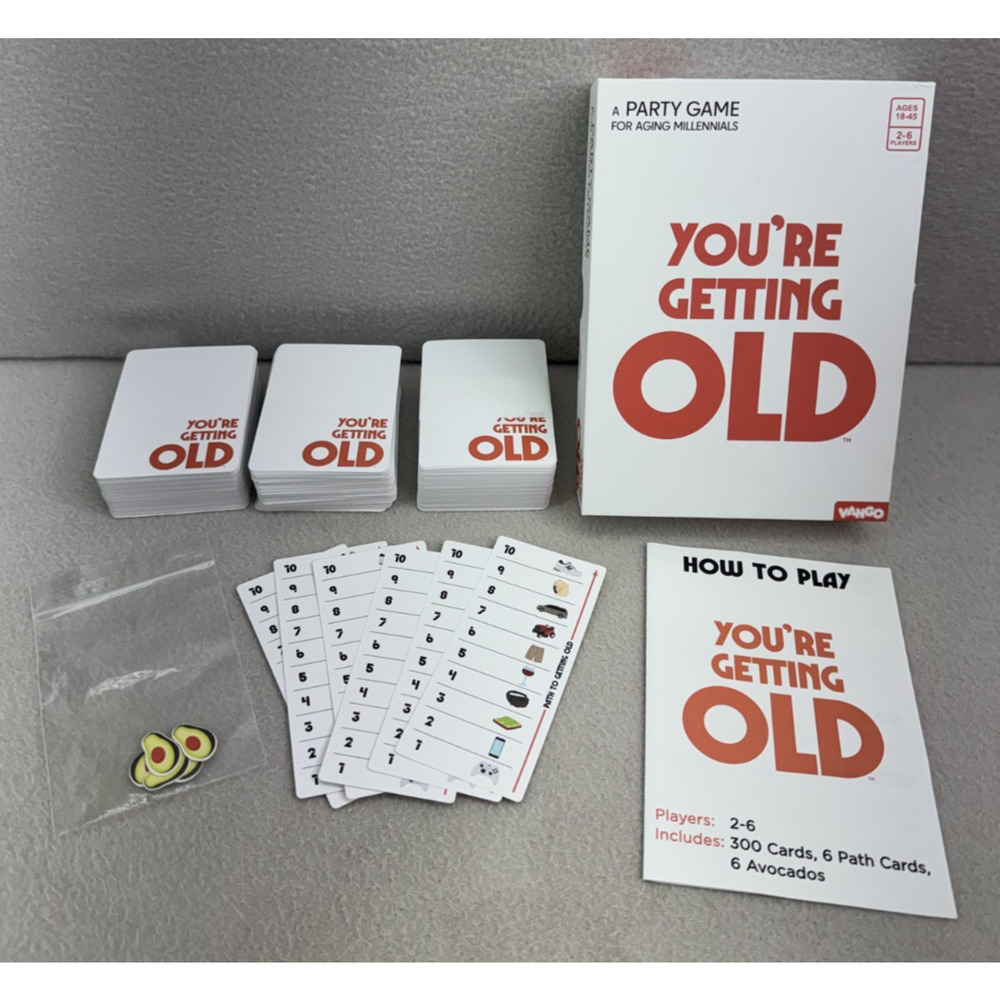 You’re Getting Old Party Game Aging Millennials Card Game Gently Used